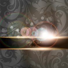 Floral Retro Background for Vintage Design N1038