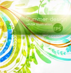 Floral Retro Background for Vintage Design N1054
