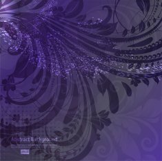 Floral Retro Background for Vintage Design N1068