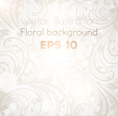 Floral Retro Background for Vintage Design N1076