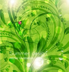 Floral Retro Background for Vintage Design N1078
