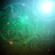 Floral Retro Background for Vintage Design N1089