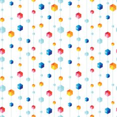 abstract hanging jewels striped seamless pattern background