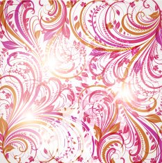 Floral Retro Background for Vintage Design N1121