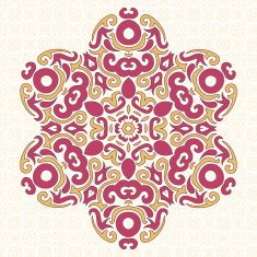 Abstract Vector Ornament in Tribal Style N3