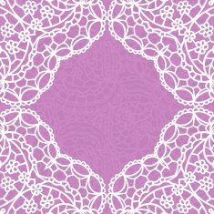 Vintage lace invitation card N42