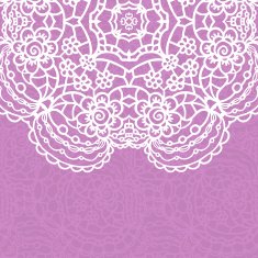 Vintage lace invitation card N43