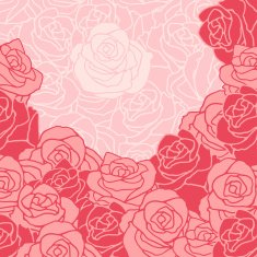 Seamless pattern with flowers roses N2