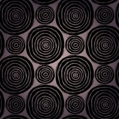 Decorative black ethnic doodle seamless texture