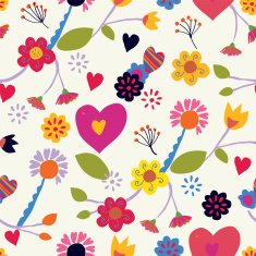 Floral seamless vintage pattern