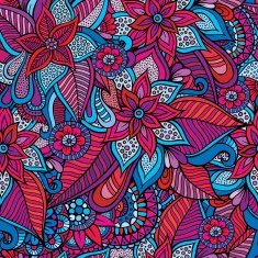 Floral ornamental pattern