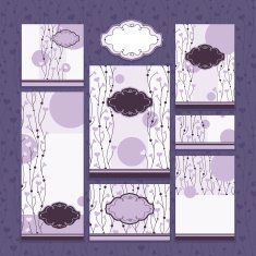 Set of wedding cards N16