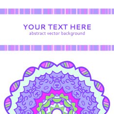 Vintage violet invitation card