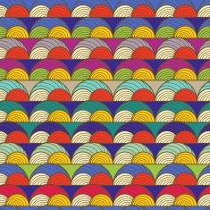 Seamless vector tribal multicolored pattern