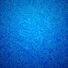 Abstract blue seamless pattern with floral background