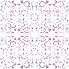 Purple floral seamless pattern
