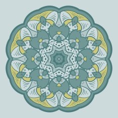 Circle ornament ornamental round lace N13