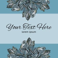 Vector vintage floral pattern N21