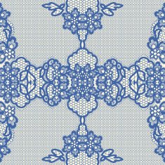 Old lace background ornamental flowers Vector realistic texture