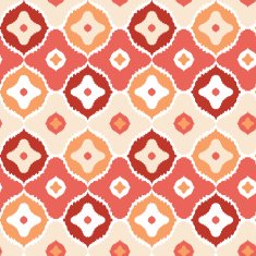 Golden ikat geometric seamless pattern background
