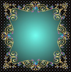 background frame with jewels N4