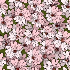 Decoration element Floral style Seamless N11