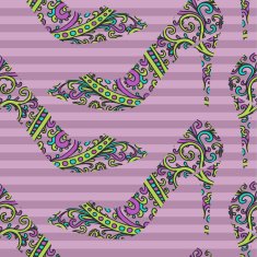 floral shoe pattern