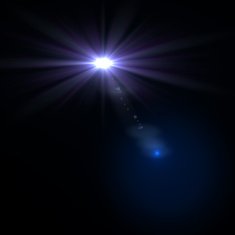 Vector star sun with lens flare N4
