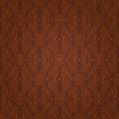 Floral vintage seamless pattern brown Vector background