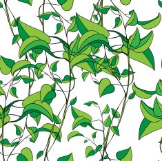 seamless pattern from abstract leaves