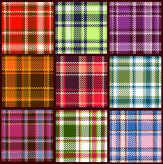 Seamless textured vector plaid pattern N3