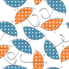 Seamless texture with umbrellas