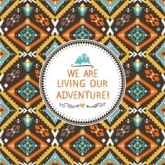 Hipster seamless tribal pattern with geometric elements N5