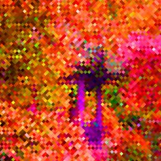 abstract color mosaic check pattern background N10
