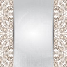 Vintage mosaic card or invitation template N3