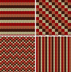 Seamless knitted patterns