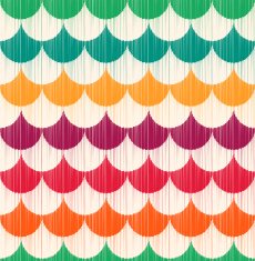 seamless fun scallop shape pattern