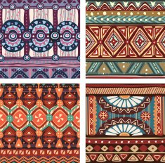 Color seamless tribal texture N5