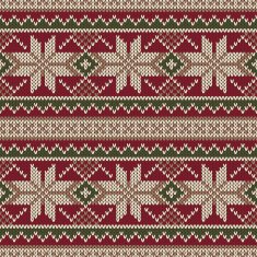 Christmas Sweater Design Seamless Knitting Pattern Winter Holiday Background N3