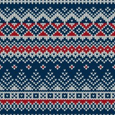 Winter Holiday Seamless Knitted Pattern N24