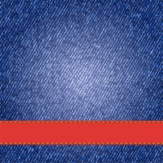 Denim texture with label ribbon Vector N3