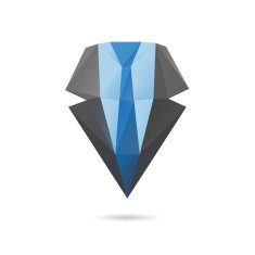 Suit with tie abstract isolated on a white backgrounds N4
