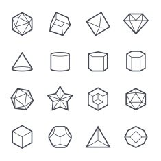 Geometric Shapes Icon Bold Stroke N2