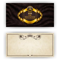 Elegant template for vip luxury invitation N26