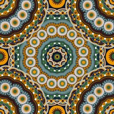 Colorful ethnic seamless pattern N5