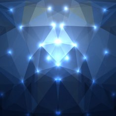 Abstract dark blue triangles background