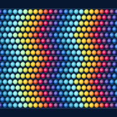 Ethnic african beads abstract color seamless pattern N5