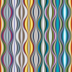 Colorful wavy lines textile seamless pattern