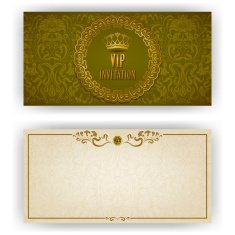 Elegant template for vip luxury invitation N27