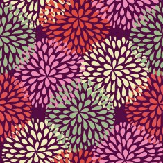 Vector seamless pattern Modern floral texture Stylish abstract background N5